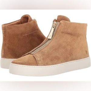 Frye Lena zip oil nutbuck tennis shoes sneakers 7.5 $298